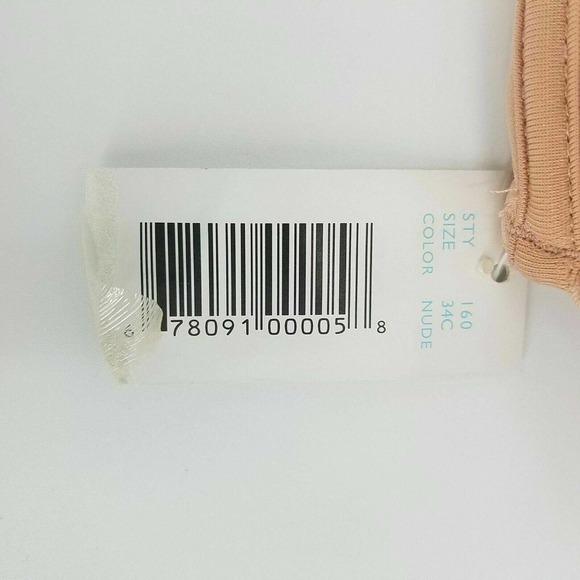 Donna L'oren Seamless Brown Floral Embroidered Bra Size 34c Underwire Style 1820 - Picture 3 of 6